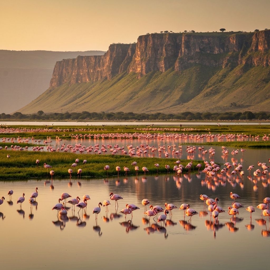 Lake Nakuru flamingos